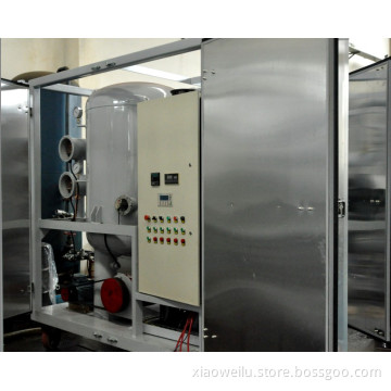 ultra high voltage insulating oil filtering machine to filter gas and water